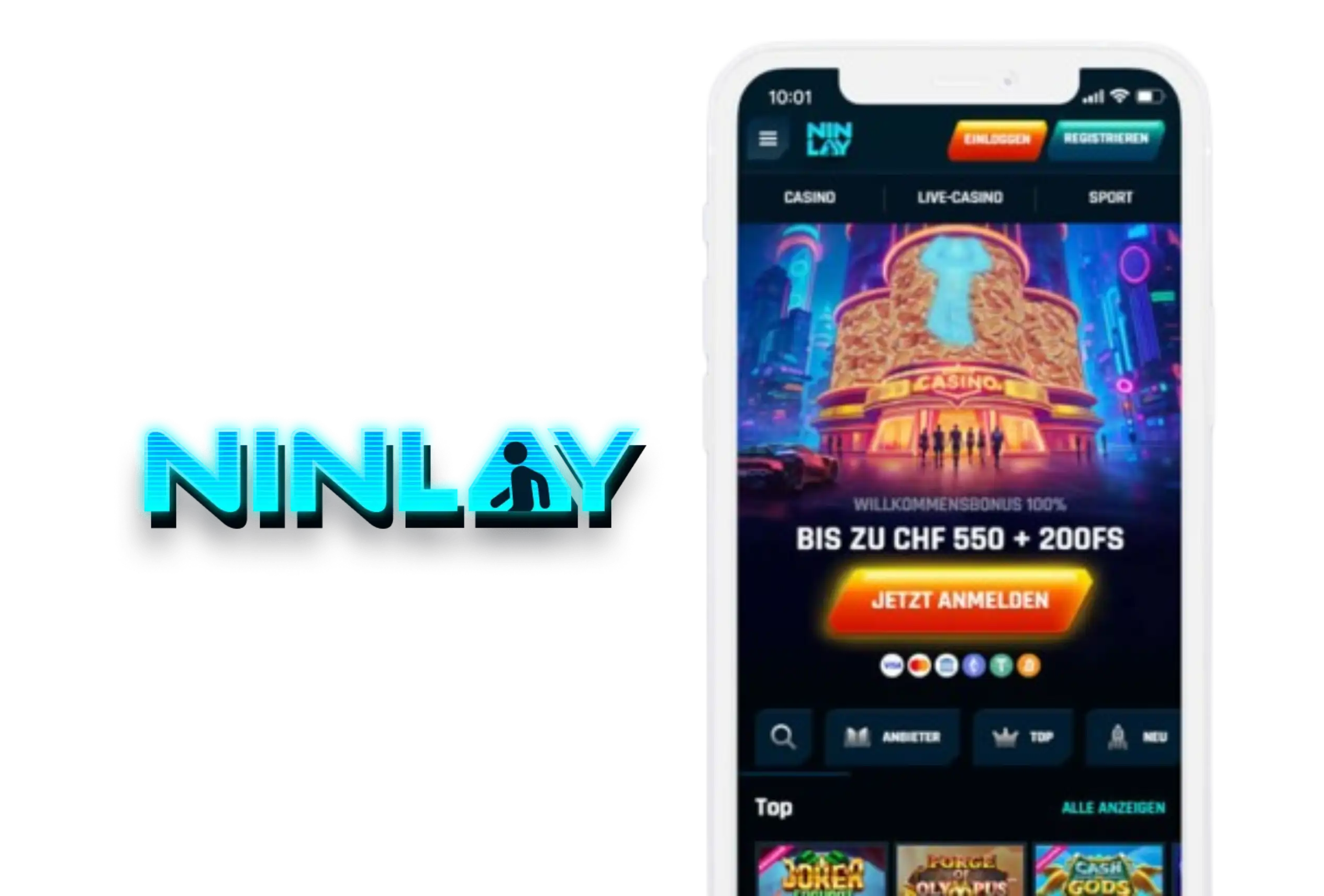 Ninlay Casino App Screenshot